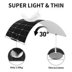 Dokio 400W Watt Portable Flexible Solar Panel (100W*4PCS) For RV Roof Home