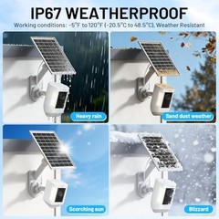 7W Solar Panel & 2-in-1 Wall Mount for Ring Cam – Adjustable, Weatherproof Charg