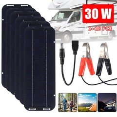 Lot 30W Solar Panel 12V Trickle Charger Battery Charger Kit Maintainer Boat Car