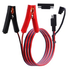 SAE to Alligator Clip Extension Cable, 12V 24V Battery Adapter for Motorcycles
