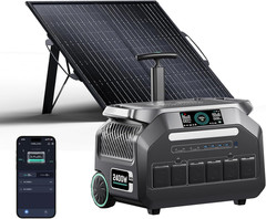 IEE 2400W(4800W Peak) Portable Power Station P2400, 2048Wh Lifepo4 Solar Generat