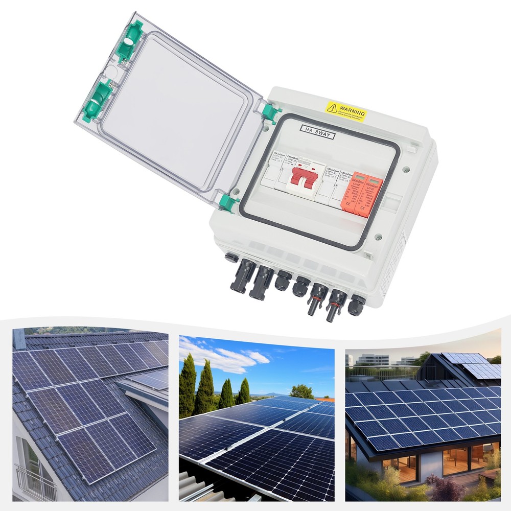 Solar Box 2 String 32 Amp IP65 Waterproof Box DC 500V 32A Circuit Breakers