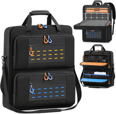Solar Panel Storage Bag, Padded Carrying Case Fits for 2 Panels, Water-Resistant