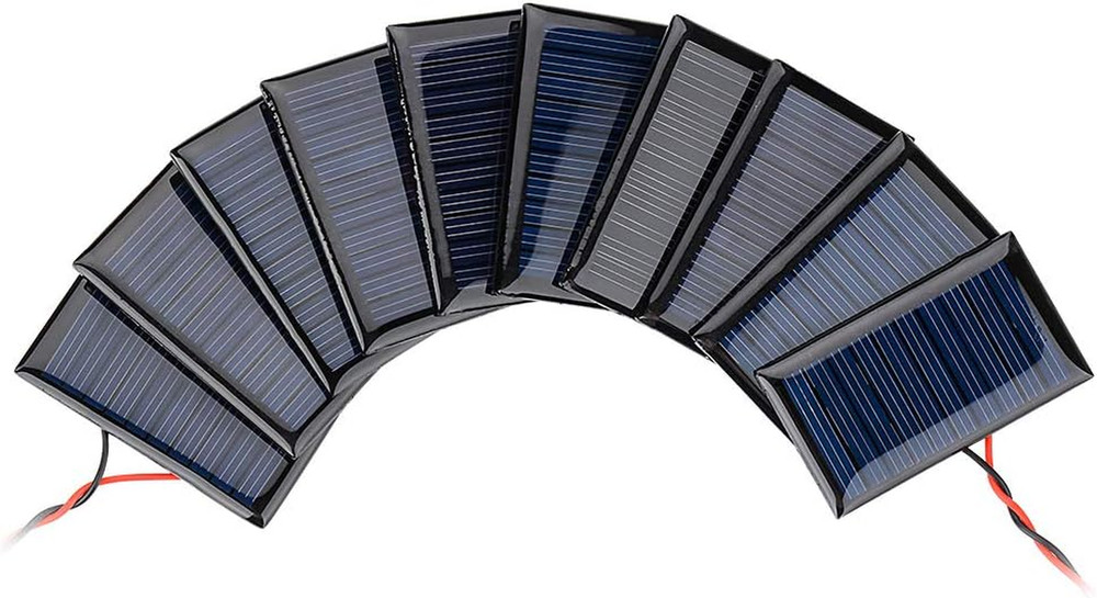 10Pcs 5V 30Ma Mini Solar Panels for Mini Solar Cells DIY Electric Toy Materials