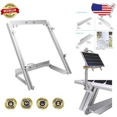 Heavy-Duty Aluminum Solar Panel Pole Mount Kit for 100W Off-Grid Flat Surfaces