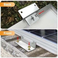 32 Solar Panel Z Brackets – Lightweight Aluminum, Corrosion-Resistant Mounting f