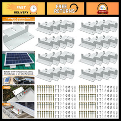 32 Solar Panel Z Brackets – Lightweight Aluminum, Corrosion-Resistant Mounting f