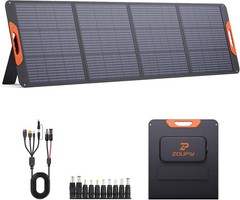 200W Portable Solar Panel ZOUPW Camping RV IP67 Waterproof