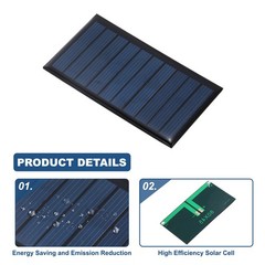 2Pcs 5V 0.45W 90mA Mini Solar Panels Solar Photovoltaic Power Cells