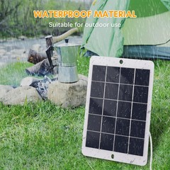 3W 5V Portable Waterproof Solar Charger For Camping Phones Outdoor Devices