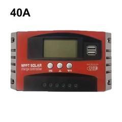 30A to 100A For MPPT Solar Charge Controller for Off Grid Solar System LCD USB