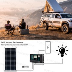 10000W Power Inverter Solar Generator With 200W Solar Panel Home Complete Set