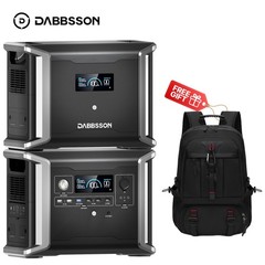 Dabbsson DBS1300 Power Station 3030Wh Solar Generator w/ Extra Battery DBS1700B