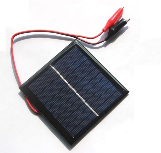 1W 5.5V polycrystalline silicon solar panel+tiger clip solar toy board charging