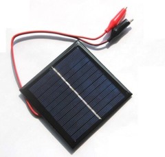 1W 5.5V polycrystalline silicon solar panel+tiger clip solar toy board charging