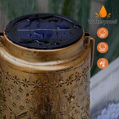 4 Pack Solar Lights Replacement Top, 3.23 Inch Panel for Lantern Black