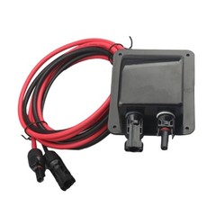 Solar Panel Watertight Cable Entry ABS Connectors Double Port for Campers Roof