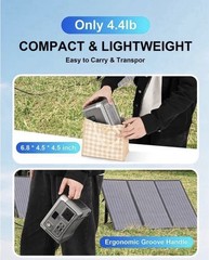 Portable Power Station LiFePO4 Battery 100W (200W Peak) 192Wh 7 Ports Qi Charge