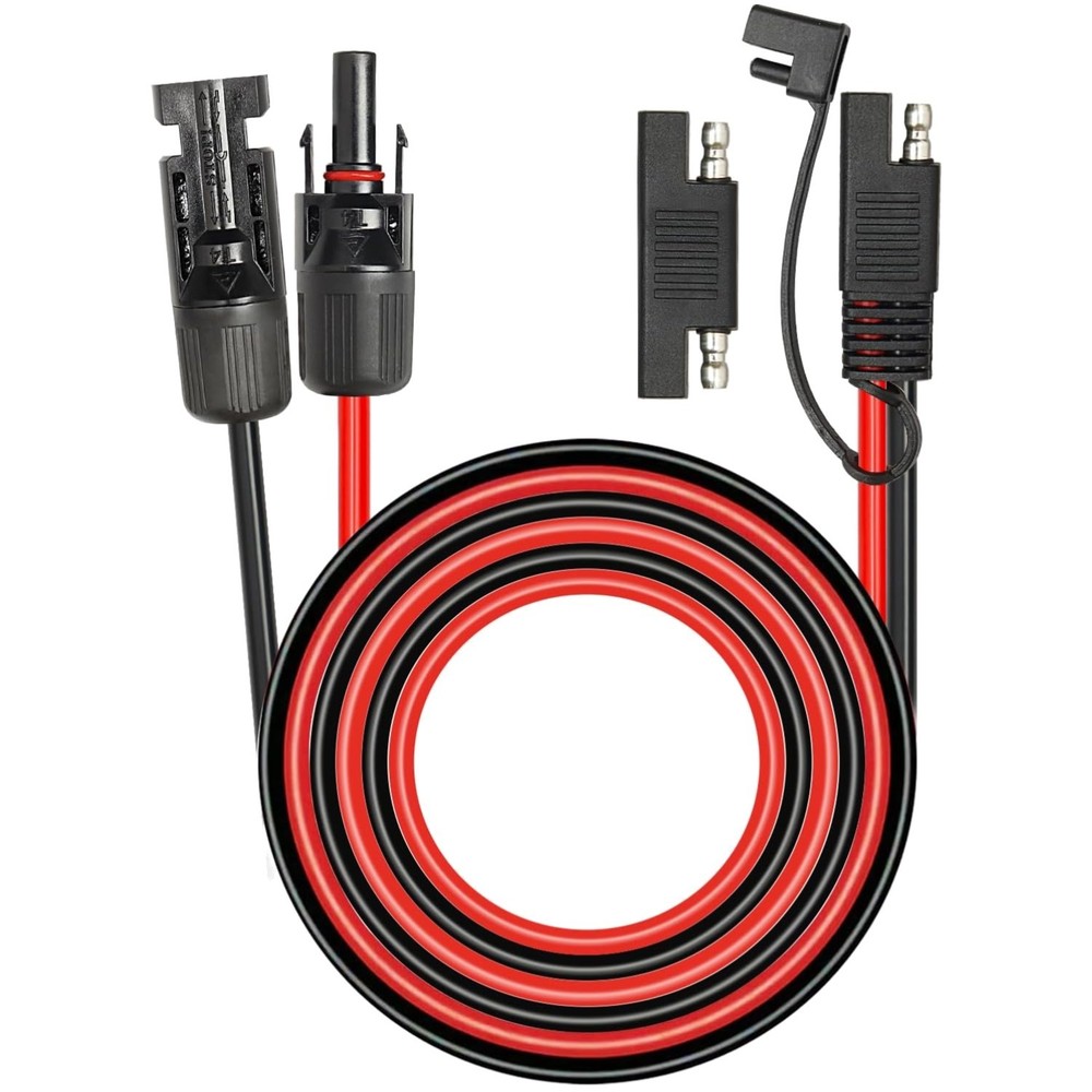 Reliable 10AWG Solar Cable – 20FT Length with SAE Adapter