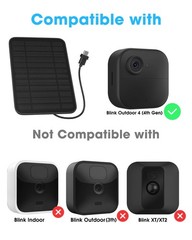 5W Solar Panel for Blink Camera Outdoor, Solar Panel Charger Compatible with …