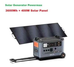 Oscal Powermax 3600 Solar Generator 3600Wh with 400W Panel & 4×3600W AC Outlets
