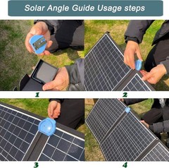 KarlKers Solar Angle Guide Solar Panel Accessories for Portable Solar Panel F…