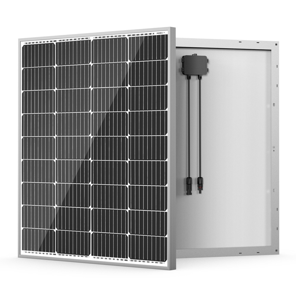 HQST 100W 12V Solar Panel, 9BB, 23% High Efficiency, Grade A+ Cells, IP65