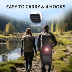 30W Portable Solar Panel,Foldable Solar Panels Charger for Camping Hiking
