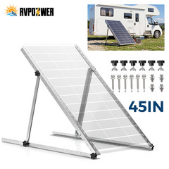 45in 4Sets Solar Panel Tilt Mount Brackets System RV Flat Roof Adjustable Frame