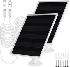 6W Waterproof Solar Panel Charger for Outdoor Security Cameras – Easy Install
