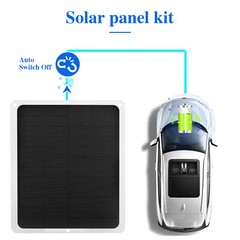 20W Solar Panel 12V Trickle Charger Battery Charger Kit Maintainer Boat Car RV
