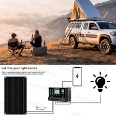 10000W Inverter 800WSolar Panel Solar Power Generator 100A Home 110V Grid System