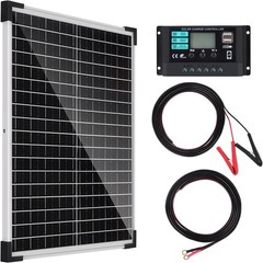 Solar Panel Kit 25W 12V Solar Battery Charger with 10A Charge Controller and …