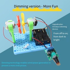 Luminous Wind Turbine Assembly Kit for Learning Renewable Energy Concepts