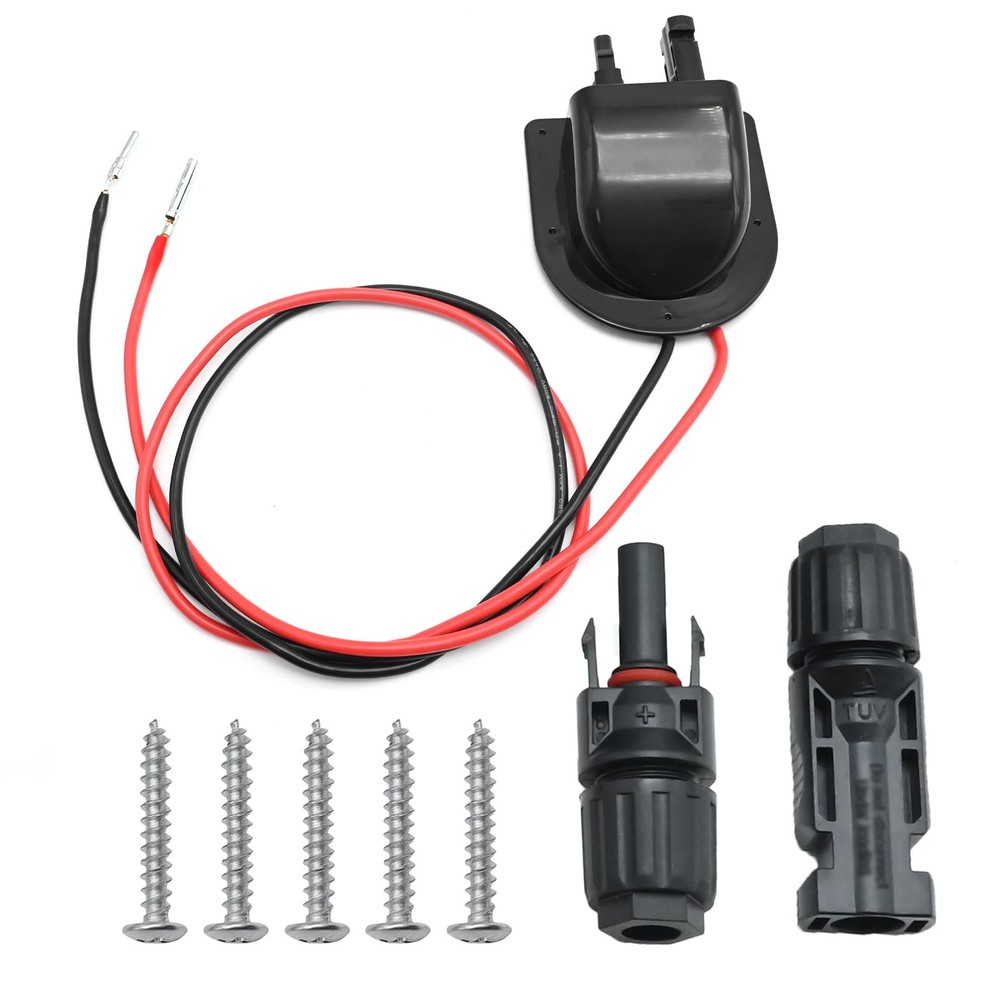 Weatherproof Solar Entry Housing with 10AWG Solar Extension Cable for RV, Cam…