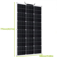 900W Flexible Solar Panel Kit 40A MPPT Solar Charge Controller Off Grid RV boat