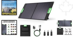 100W Waterproof Solar Panel, Foldable & Lightweight for Off-Grid Adventures