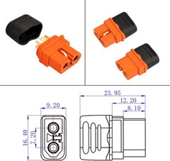 10AWG 2FT Solar to XT60i Cable 2 10 25 35 50 75 100FT Solar Connector to XT60i
