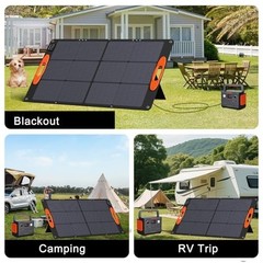 Portable Solar Panel 100W 18V Foldable ETFE Monocrystalline 25% Efficiency