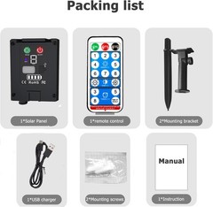 Yomistar Solar Battery Box for 24V LED String Lights | 1200mAh Solar Panel wi…