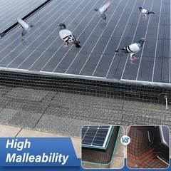 Critter Guard for Solar Panels – 70 Fastener Clips Included