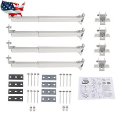 Adjustable Angle For Roof Install Solar Panel RV Tilt Mount Brackets Set 4 Packs