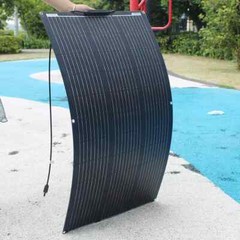 200W Watt ETFE Portable Mono Flexible Solar Panel RV Camping Off-Grid Rooftop US