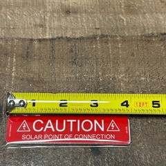 1″ x 4″ CAUTION Solar Point of Connection Labels 03-338 Solar PV Pack of 10 USA