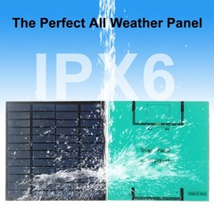3 Watts Solar Panel 18.6 Percent High-Efficiency Polysilicon Power Charger YMDU