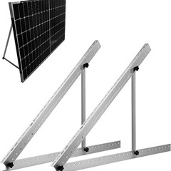 2 Set Solar Panel RV Tilt Mount（28in）Brackets Roof Flat Surface Adjustable Frame