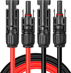 Solar Extension Cable 10AWG MC4 Connector,Pv Wire Extension Cord with Male and F