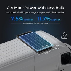 Solar Panel 200 Watt 24 Volt, 200W Solar Panel 25% High-Efficiency 16BB , N-T…
