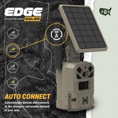 Moultrie Edge Solar Cellular Trail Camera Integrated Solar Panel with Battery