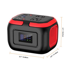 600W/300W/200W/120W Portable Power Station,110V AC Outlets Solar Generator Stora